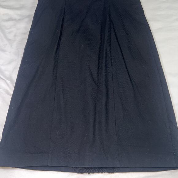 Boden Dress Sheath US Size 6R Black Sleeveless Front Lace Detail Lined Classic - Picture 14 of 14